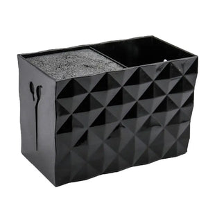 Double Row Scissors Storage Box Plastic Clipper Case for Salon Barber Home
