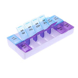 Double-Row 14-Grid Medicine Box & Storage Box