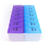Double-Row 14-Grid Medicine Box & Storage Box