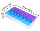 Double-Row 14-Grid Medicine Box & Storage Box