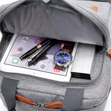 Men's Double Shoulder Bag Laptop Travel Backpack School Supplies