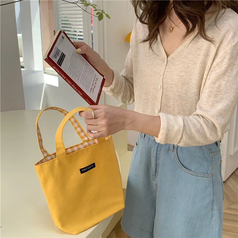Women's Plaid Shoulder Shopper Bags Small Tote Purse Handbags