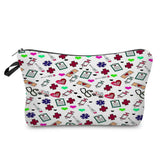 Nurse Syringe Cosmetic Organizer Bag Double Sided Print Makeup Pouch