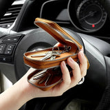 100% Oil Wax Leather Car Key Case Holder