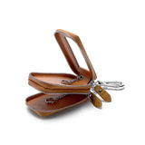100% Oil Wax Leather Car Key Case Holder