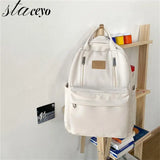 Double Zipper Backpack for Girls Teen