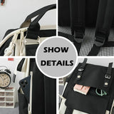 Double Zipper Women Backpack School Bags Shoulder Bag Laptop Backpack