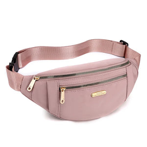 Canvas Crossbody Chest Bag Waterproof Banana Purse Bum Bag