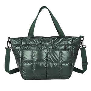 Soft Fluffy Down Handbag Women Waterproof Crossbody Bag Winter Totes