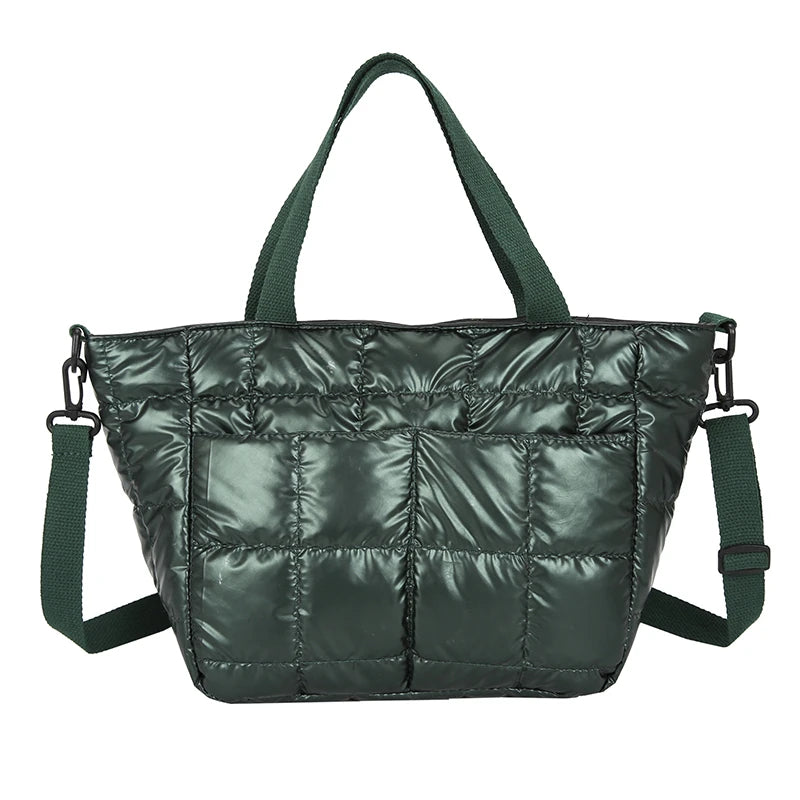Soft Fluffy Down Handbag Women Waterproof Crossbody Bag Winter Totes