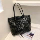 Large Capacity Down Cotton Shoulder Bag for Women