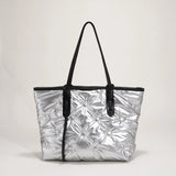 Large Capacity Down Cotton Shoulder Bag for Women