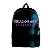 Dragon Age Dreadwolf Hot Game Backpack Student School Bag Unisex Daypack Zipper