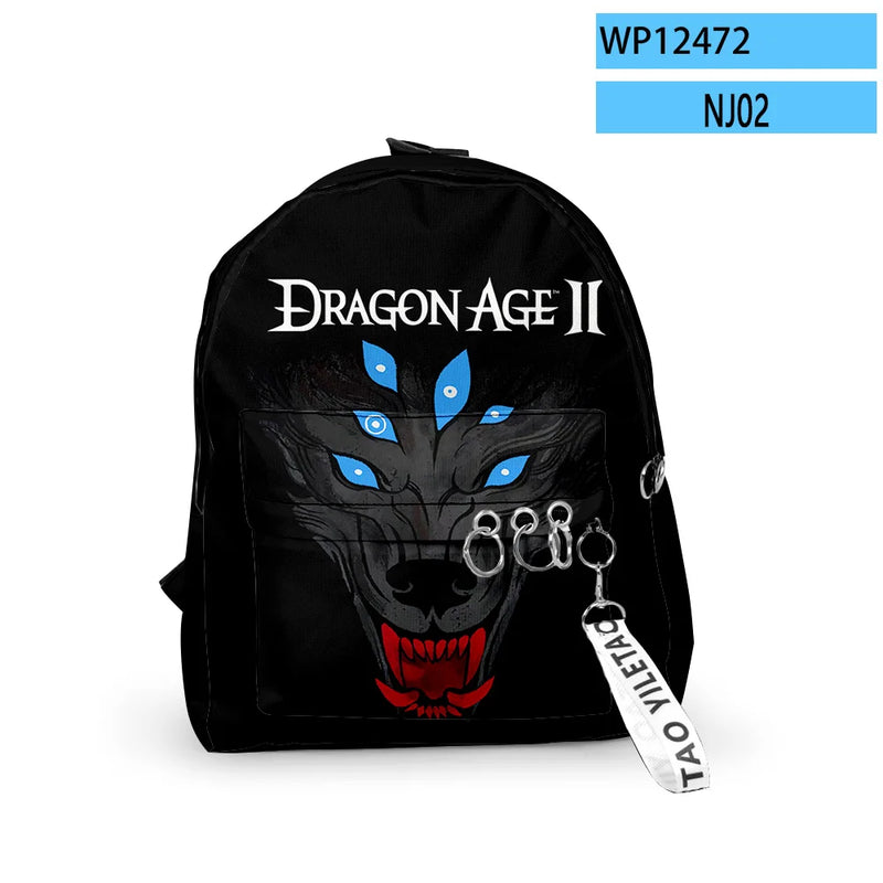 Dragon Age Dreadwolf Game Backpack Schoolbag Travel Bag