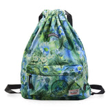 3D Printing Drawstring Backpack Lightweight Waterproof for Travel Sports