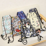 Colorful Dino Drawstring Bag 3D Printed Pouch Backpack