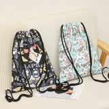 Colorful Dino Drawstring Bag 3D Printed Pouch Backpack