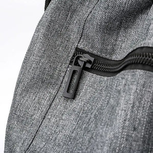 Drawstring Bag Gym with Pockets Sports Sack Grey