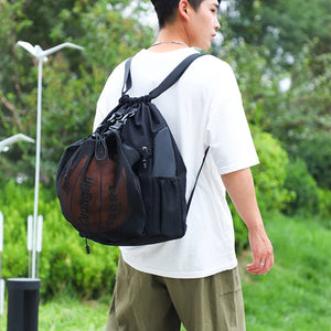 Drawstring Basketball Backpack Waterproof Outdoor Sports Bag