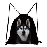 Animal Printed Drawstring Backpack for Students