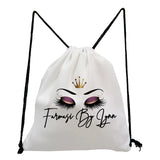 Cartoon Print Drawstring Backpack for Girls