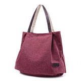 Canvas Women Handbags Female Large Capacity Shoulder Bags