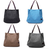 Canvas Women Handbags Female Large Capacity Shoulder Bags