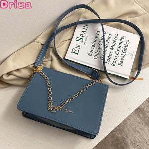 Women's Shoulder Bag Retro Mini Square Handbag with Chain