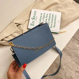Women's Shoulder Bag Retro Mini Square Handbag with Chain