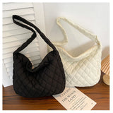 Cloud Fold Women Shoulder Bags Large Capacity Handbags Casual Lozenge Messenger