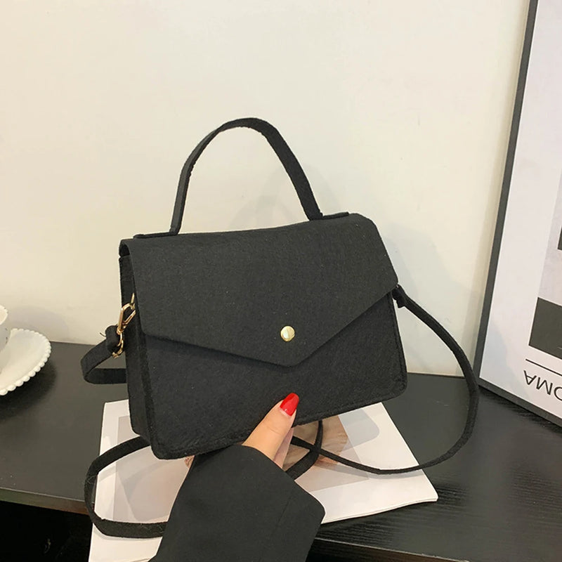 Solid Messenger Bags Horizontal Square Bags Non-woven Fabric Bags