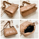 Women Shoulder Bags Crossbody Handbags High Texture Lattice Bags