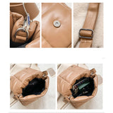 Women Shoulder Bags Crossbody Handbags High Texture Lattice Bags