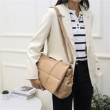 Women Shoulder Bags Crossbody Handbags High Texture Lattice Bags
