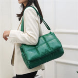 Women Shoulder Bags Crossbody Handbags High Texture Lattice Bags