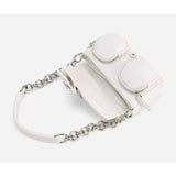 Retro Chain Armpit Shoulder Mini Messenger Bag Solid PU Leather