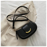 Solid Pu Leather Shoulder Bag Famous Purse Crossbody Bag