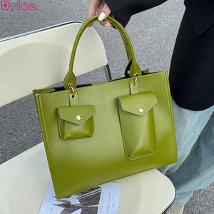 Summer Large Capacity Handbags Female Tote Shoulder Bags Shopping