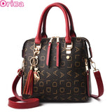 Tassel Designers Women PU Leather Bag Large Capacity Shoulder Bags Casual Tote