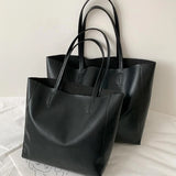 Women Handbags Large Capacity Shoulder Bags Totes High PU Leather Solid Bags