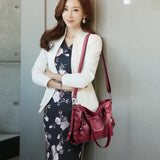 Women PU Leather Handbags Purses Soft Shoulder Bags For Women Messenger Bags