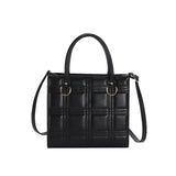 Women Plaid Crossbody Bag Textured Tote Shoulder Bag