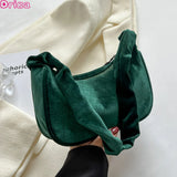 Autumn Winter Women Handbags Shoulder Bags Velvet Square Bags