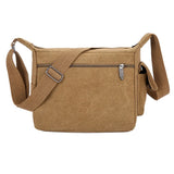 Canvas Shoulder Bags Solid Messenger Bags Travel Casual Bags
