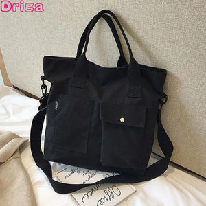 Canvas Women Handbags Shoulder Bags Tote Crossbody Bags Large Capacity
