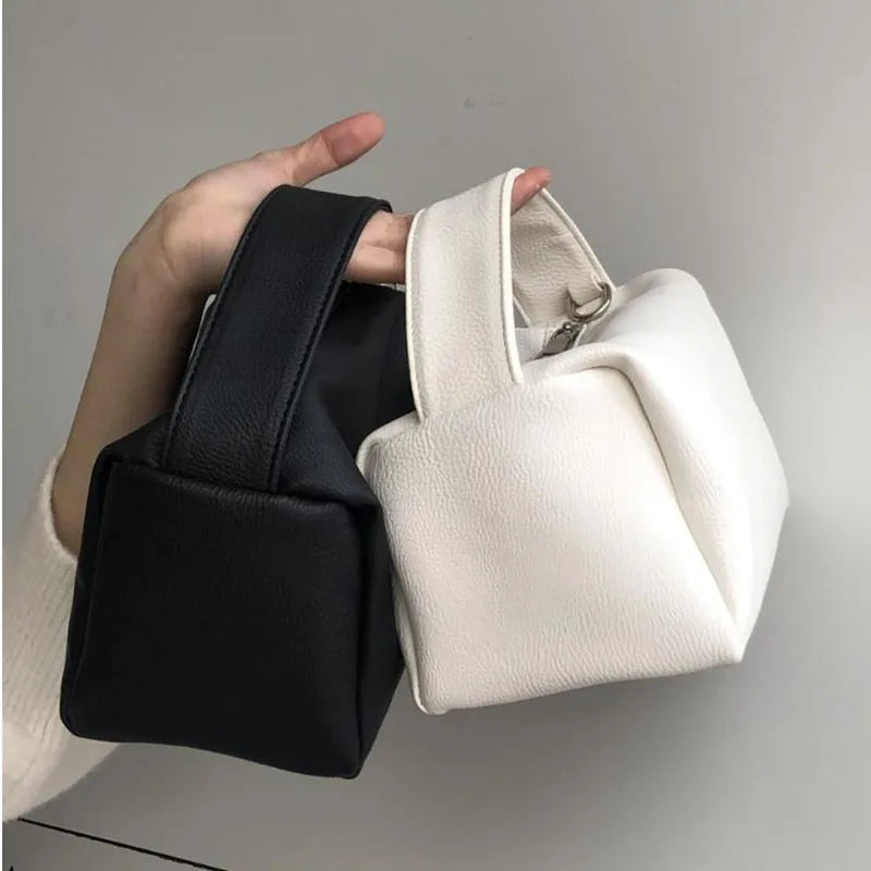 Women's Crossbody Dumplings Bag High Capacity PU Leather Shoulder Handbag