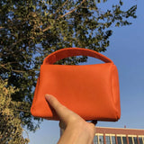 Women's Crossbody Dumplings Bag High Capacity PU Leather Shoulder Handbag