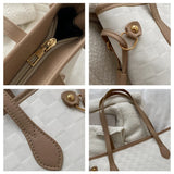 Plaid Bucket Handbags Contrast Colors Shoulder Bags Casual Bags