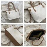 Plaid Bucket Handbags Contrast Colors Shoulder Bags Casual Bags