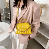 Square Crossbody Bags Chain Shoulder Bags High Pu Vertical Bags